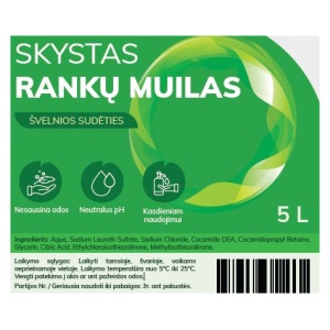 Skystas rankų muilas 5L