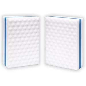 Melamino valymo kempinėlė su sugeriančiu sluoksniu